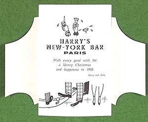 Harry's New-York Bar Paris 1958 Christmas Card