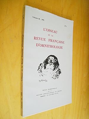 L'Oiseau et la Revue française d'Ornithologie Volume 48 1978 N°4