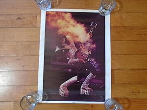 Rare Kiss Ace Frehley Smoking Guitar Poster 17.5 x 23