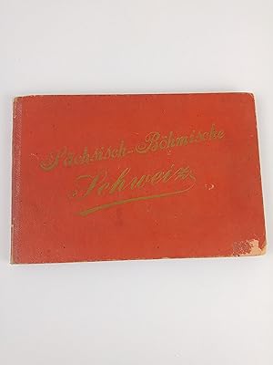Ansichten Album Sächsisch-Böhmische Schweiz um 1890 , Souveniralbum, Leporello Sächsisch-Böhmisch...