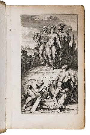 Aeloude en hedendaegsche scheeps-bouw en bestier.Amsterdam, Christoffel Cunradus, 1671. 2 parts i...