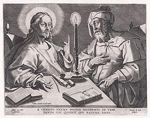 "A Christo Solyma Doctor Nicodemus in Urbe Danda Sibi quaerrit qua Ratione Salus" - Jesus and Nic...