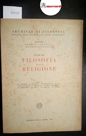 AA. VV., Studi di filosofia della religione, Bocca, 1955