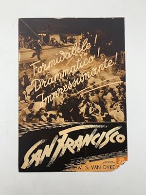 San Francisco. Un film di W. S. Van Dyke con Clark Gable (pieghevole promozionale)