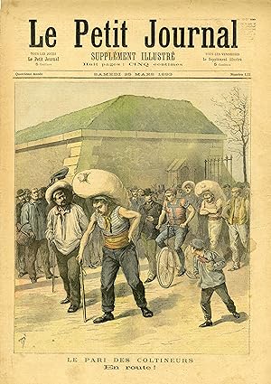 "LE PETIT JOURNAL N°122 du 25/3/1893" LE PARI DES COLTINEURS : En route ! / NAUFRAGE DU LABOURDON...