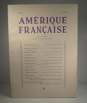Amérique française. Numéro 3, 1949