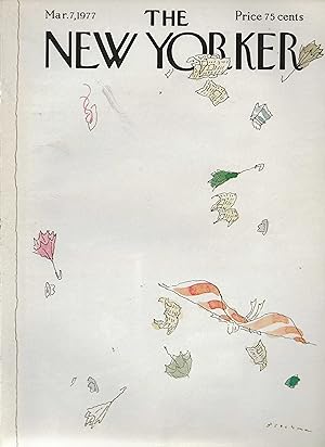 The New Yorker March 7, 1977 R.O. Blechman, COVER ONLY