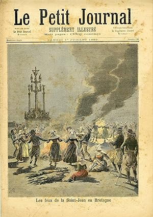 "LE PETIT JOURNAL N°136 du 1/7/1893" LES FEUX DE LA SAINT-JEAN EN BRETAGNE / LA CATASTROPHE DE FO...