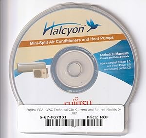 Fujitsu Halcyon Mini-Split Air Conditioners and Heat Pumps Technical Manuals CD (CD ONLY!)