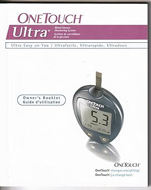 OneTouch Ultra Blood Glucose Monitoring System/Systeme de surveillance de la glycemie Owner's Boo...
