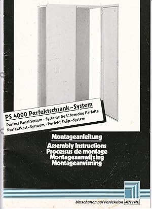 PS 4000 Perfect Panel System Assembly Instructions (INSTRUCTION BOOKLET ONLY!)