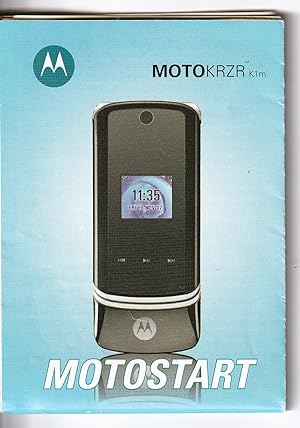 MotoKRZR K1m MotoStart (INSTRUCTION BOOKLET ONLY!)