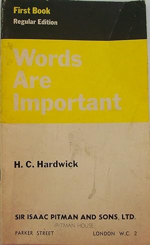 Words are Important: Bk. 1