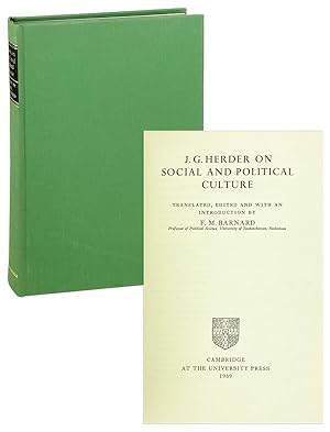 J.G. Herder on Social and Political Culture