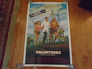 Vintage Video Poster for Volunteers Movie 1985 27 x 41