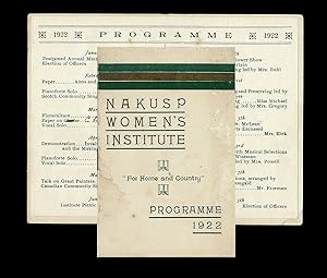 [Kootenay] Nakusp Women's Institute Programme for 1922