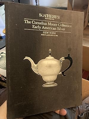sotheby's the cornelius moore collection early american silver new york january 31 1986