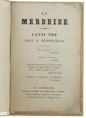 LA MERDEIDE - CANTI TRE.: