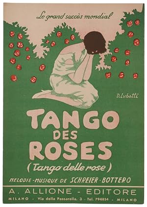 TANGO DES ROSES (Tango delle rose). Spartito x canto mandolino o fisarmonica: