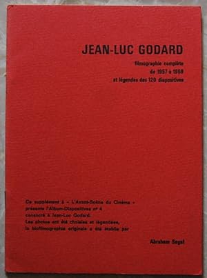 JEAN LUCA GODARD. FILMOGRAPHIE COMPLETE DE 1957 A' 1969 ET LEGENDES DES 120 DIAPOSITIVES.