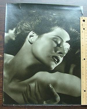 Glamorous 11" x 14" vintage photograph of Katharine Hepburn by Bachrach