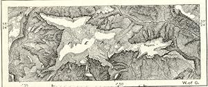 The Peak of Derbyshire,1881 1800s Antique Map