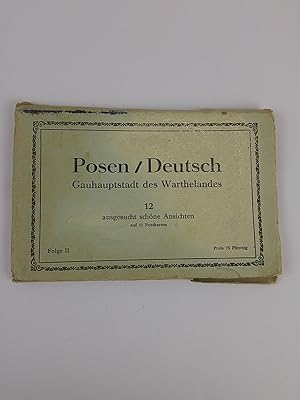 Ansichten, Postkarten, Posen/ Deutsch - Gauhauptstadt des Warthelandes um 1925, Leporello 11 Kart...