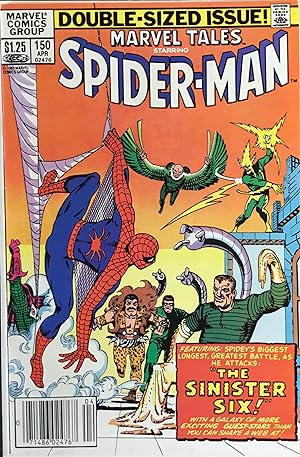 MARVEL TALES No. 150 Newsstand Variant (April 1983) SPIDER-MAN Vs. The SINISTER SIX