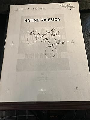 Hating America: The New World Sport, Bound Manuscript, First Edition