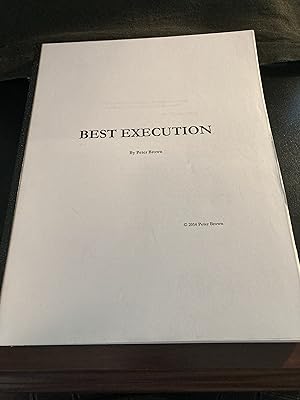 Best Execution, Bound Manuscript (unpublished)