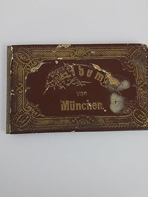 Ansichten Album Album von München um 1890, Souveniralbum, Leporello Album von München