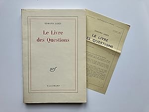 Le Livre des Questions [ ENVOI de l' Auteur sur S.P. ]