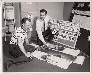 Peter Pan (Original photograph of Wilfred Jackson and Ted Sears working on storyboards for the 19...