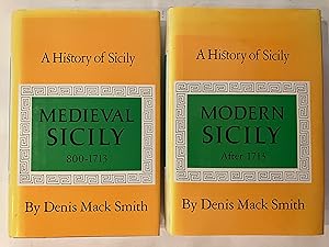 A History of Sicily :[1] Medieval Sicily, 800-1713. [2] Modern Sicily, after 1713 [2 volume set]