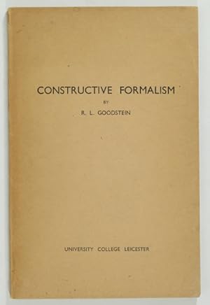 Constructive formalism. Essays on the foundations of mathematics