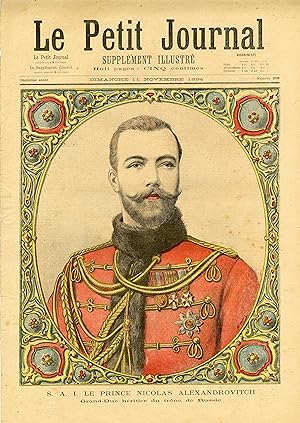 "LE PETIT JOURNAL N°208 du 11/11/1894" S.A.I. LE PRINCE NICOLAS ALEXANDROVITCH Grand-Duc héritier...