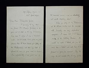 Autograph Letter Signed G. Bernard Shaw.