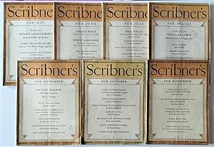 Green Hills Of Africa, True First Edition, Serialized in Scribner's Magazine, Seven Complete Sing...