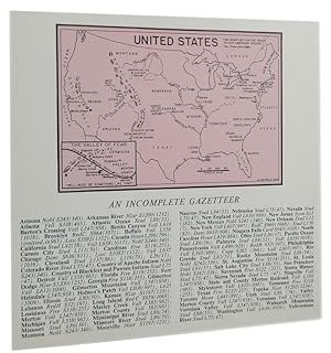 THE SHERLOCK HOLMES MAP OF THE UNITED STATES: Greeting Card No. 9