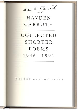 Collected Shorter Poems 1946-1991.