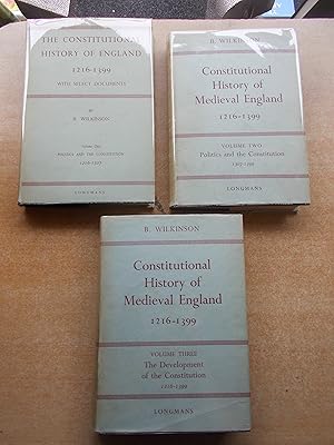 Constitutional History of Medieval England 1216-1399 (3 Volume Set)