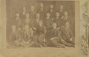 Cabinet Card Photograph of the Staff of the Surveyor General's Office in South Dakota