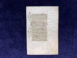 Mid-15th c. Dutch Leaf from Luxury Psalter with Interesting Production Flaw