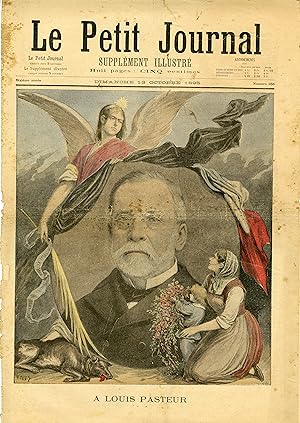"LE PETIT JOURNAL N°256 du 13/10/1895" MORT DE LOUIS PASTEUR
