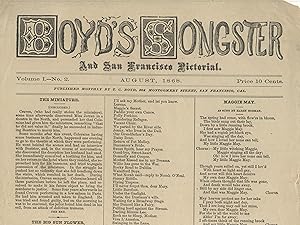Boyd's songster and San Francisco pictorial. Volume I, no. 2, August 1868