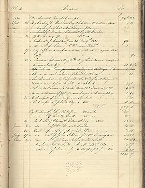 Account books for the Ellington School in Ellington, Connecticut