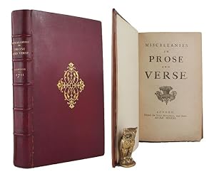 MISCELLANIES IN PROSE AND VERSE