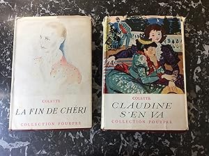 La fin de CHERI - Claudine s'en va . Deux volumes en cartonnage de l'éditeur avec jaquettes