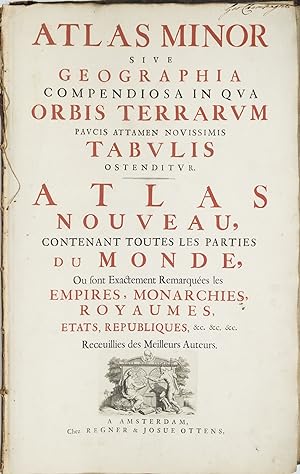 Atlas minor sive geographia compendiosa in qua orbis terrarum paucis attemen novissimis tabulis o...