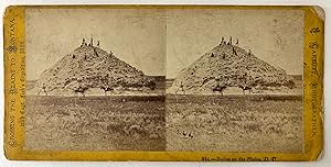 [Transcontinental Railroad] Buttes on the Plains, D.T. (244) Stereoview Image